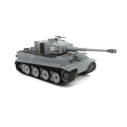 Czołg zdalnie sterowany IR/dźwięk 1:24 German Tiger 1 Mid Std Gray RTR 2.4Ghz - Heng Long 3841-11-M